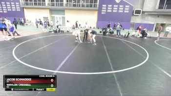 152 lbs Cons. Round 6 - Waylon Cressell, ND vs Jacob Schmadeke, AZ