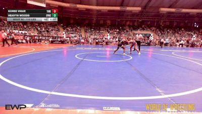 110 lbs Quarterfinal - Koree Vigue, Threestyle vs Heavyn Woods, El Paso Wildcats