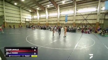 86 lbs Cons. Round 1 - Kyler Linville, MT vs Bella Manno, NJ