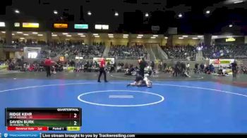 152 lbs Quarterfinals (8 Team) - Savien Burk, 4A Mazama vs Ridge Kehr, 4A La Grande