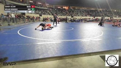 80 lbs Consi Of 4 - Covey Allen, Westmoore Wresting vs Nolan Hendrix, Husky Wrestling Club