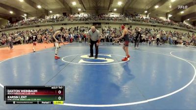 100 lbs Cons. Round 3 - Daxton Weinbaum, Rolla Wrestling Club-AAA vs Karsin Lent, Chillicothe Wrestling Club-AAA