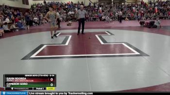 S-14 lbs Quarterfinal - Gavin Roorda, Waverly Area Wrestling Club vs Cameron Goro, Self