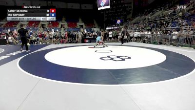 100 lbs Champ. Rd Of 128 - Kenly Estevez, FL vs Ian Kephart, MO