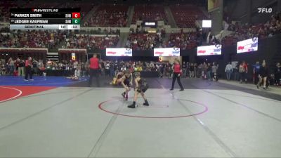 70 lbs Semifinal - Parker Smith, Billings Wrestling Club vs Ledger Kaufman, Glasgow Wrestling Club