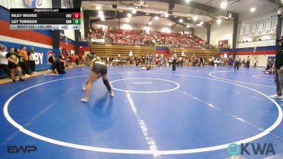 145 lbs Rr Rnd 1 - Riley Woods, Salina Wrestling Club vs Lily Turgeon, Raw Wrestling Club