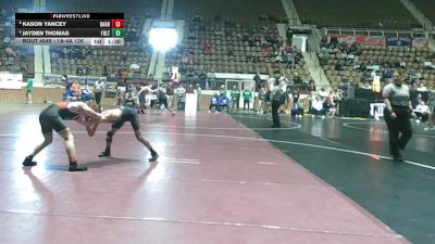 1A-4A 126 Champ. Round 1 - Jayden Thomas, Fultondale vs Kason Yancey, Oak Grove