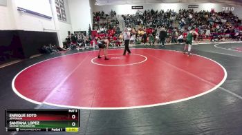 113 lbs Champ. Round 2 - Santana Lopez, George Washington vs Enrique Soto, Jefferson