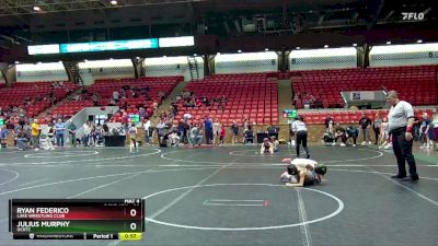 60 lbs 1st Place Match - Ryan Federico, Lake Wrestling Club vs Julius Murphy, OCRTC