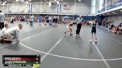 64 lbs Round 5 (6 Team) - Logan Vallalla, Mat Assassins Black vs Jayden Householder, Full Circle