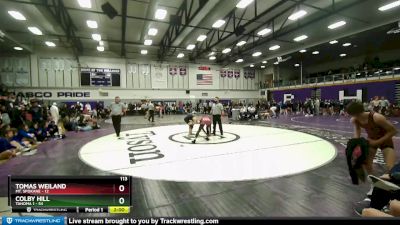 113 lbs Placement Matches (32 Team) - Tomas Weiland, Mt. Spokane vs Colby Hill, Tahoma 1