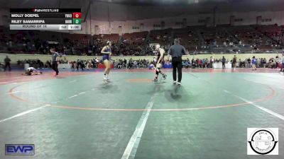 175 lbs Round Of 16 - Molly Doepel, Yukon Middle School Girls vs Riley Samarripa, Harrah