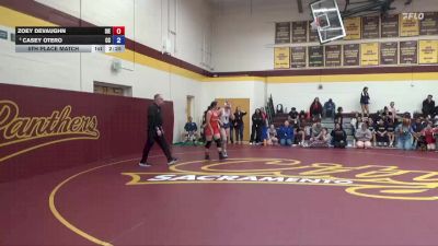 160 lbs 5th Place Match - Casey Otero, Cerritos College vs Zoey DeVaughn, Sierra College