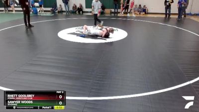 75 lbs Cons. Round 3 - Rhett Goolsbey, Powell Wrestling Club vs Sawyer Woods, Wyoming