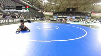 Boys 4A 106 lbs 5th Place Match - Micah Bennett, Camas vs Jose Villafana, Moses Lake