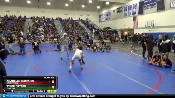 106 lbs Quarterfinal - Anabelle Serratos, Hawkeye WC vs Tyler Drysen, Temecula