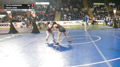 120 lbs Quarterfinal - Skyla Rodenhiser, Holliston vs Hailey Lewis, Silver Lake