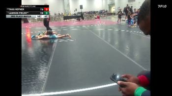 70 lbs 3rd Place Match - **Tagg Hefner, TJ Trained Wrestling vs Lawson Fields**, Tier One Wrestling