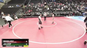 123 lbs Champ. Round 1 - Briggen LeRoy, Maple Mountain High School vs Jack Sayre, Mountain Ridge