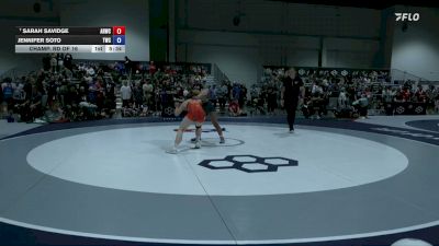 59 kg Champ. Rd Of 16 - Sarah Savidge, Army (WCAP) vs Jennifer Soto, Tarleton Wrestling Club