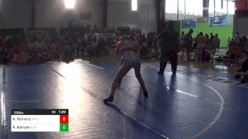 106 lbs Semifinal - Alazaye Romero, Team Takedown vs Riley Banyas, Burnett Trained