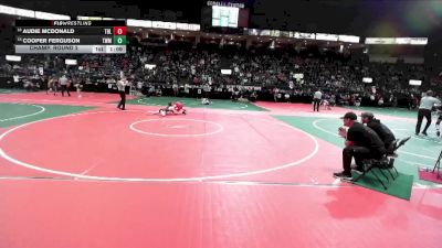 96 lbs Champ. Round 2 - Audie McDonald, TBL3 vs Cooper Ferguson, TWM1