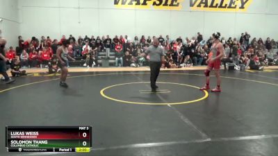 12 lbs Round 3 - Lukas Weiss, South Winneshiek vs Solomon Thang, Columbus Catholic