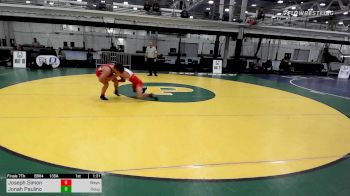 135A lbs 7th Place - Joseph Simon, Waynesburg High School vs Jonah Paulino, Doughboy/montytech