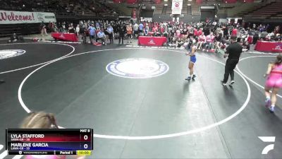 105 lbs Placement Matches (16 Team) - Cali Barela, SAWA-GR vs Destiny Huitron, LAWA-GR