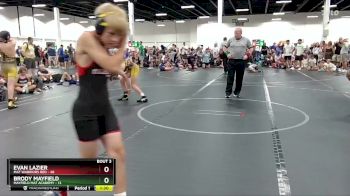 100 lbs Round 1 (6 Team) - Evan Lazier, Mat Warriors Red vs Brody Mayfield, Mayfield Mat Academy