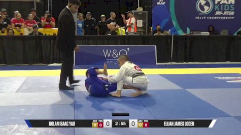 Elijah James Loder vs Nolan Isaac Yao 2025 Pan Kids Jiu-Jitsu IBJJF Championship