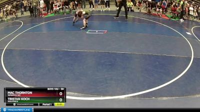 58 lbs Quarterfinal - Tristan Koch, Wolfpack vs Mac Thornton, Wasatch WC