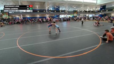 128 lbs Cons. Round 5 - Karina Lojowski, Unattached vs Temperance Lowe, Unattached