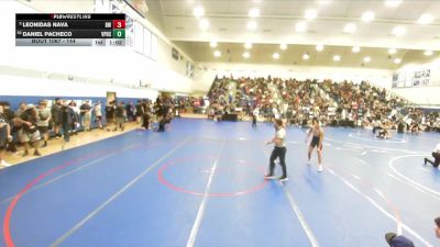 144 lbs Champ. Round 1 - Leonidas Nava, Barstow Wrestling vs Daniel Pacheco, Villa Park High School