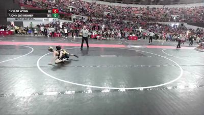70 lbs Quarterfinal - Kyler Wynn, Weigh In Club vs John (jv) Reimer, Team Nazar Training Center