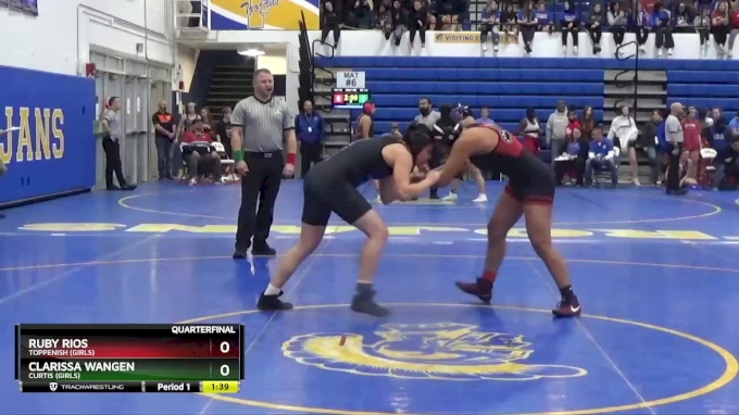 155 lbs Quarterfinal - Ruby Rios, Toppenish (Girls) vs Clarissa Wangen ...