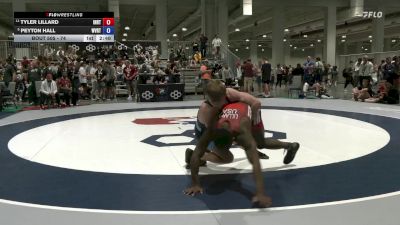 74 lbs Cons. Round 6 - Tyler Lillard, Indiana RTC vs Peyton Hall, West Virginia Regional Training Center