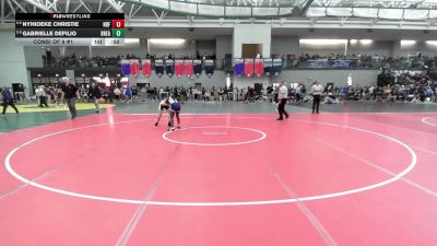 120 lbs Consi Of 8 #1 - Nyhioeke Christie, Notre Dame-Fairfield vs Gabrielle Defilio, Bristol Eastern