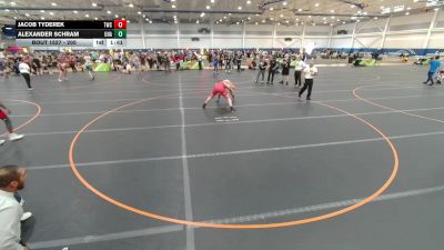 200 lbs Quarterfinal - Jacob Tyderek, Tiger Wrestling Club vs Alexander Schram, Unattached