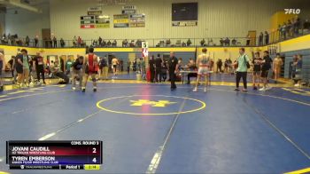 165 lbs Cons. Round 3 - Tyren Emberson, Kanza FS/GR Wrestling Club vs Jovani Caudill, OZ Trojan Wrestling Club