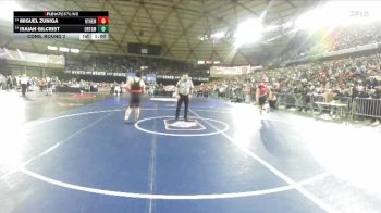Boys 2A 190 lbs Cons. Round 2 - Isaiah Gilcrist, Orting vs Miguel Zuniga, Othello