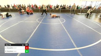 82 lbs Quarterfinal - Joe Gosselin, Newport Youth Wrestling vs RJ Souliere, Hamma Shack