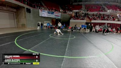 106 lbs Quarters & 1st Wb (16 Team) - William Weibel, Leander vs Aaron Blaydes, Burleson Centennial