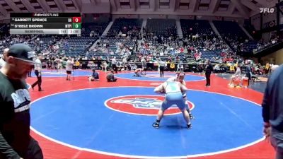 1A-190 lbs Semifinal - Garrett Spence, Banks County vs Steele Brown, Mt. Pisgah Christian School