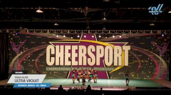 Titan Elite - Ultra Violet [2023 L2 Senior - D2 - Small] 2023 CHEERSPORT National All Star Cheerleading Championship