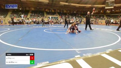 110 lbs Quarterfinal - Kaden Breeding, Eufaula Ironheads Wrestling Club vs Weston Davis, Owasso Takedown Club