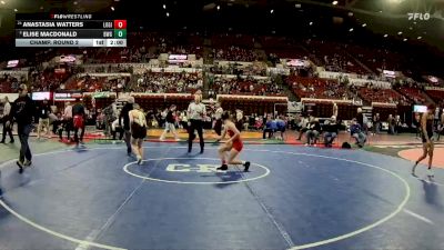 G - 120 lbs Champ. Round 2 - Anastasia Watters, Lockwood Girls vs Elise MacDonald, Billings West Girls