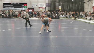 120 lbs Cons. Sub-semis - Casen Becker, Black Fox Wrestling Academy vs Kaleb Brown, Hawkeye Wrestling Academy