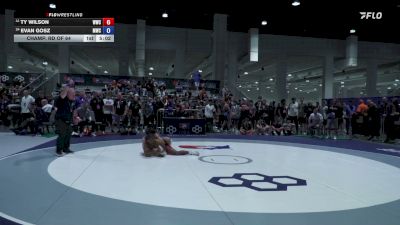 70 kg Champ. Rd Of 64 - Ty Wilson, Wildcat Wrestling Club vs Evan Gosz, Michigan Wrestling Club
