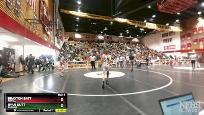 120 lbs Quarterfinal - Ryan Nutt, Pinedale vs Braxton Batt, Powell